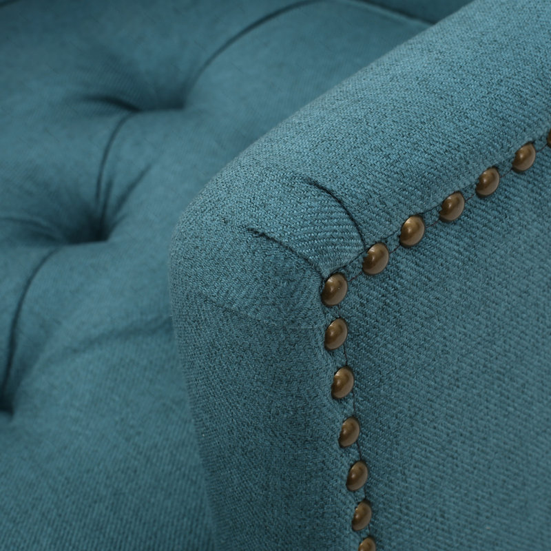 Fauteuil club Harrison, Teal Fabric