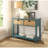 Flavius Teal Finish Console Table