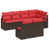 Structure brune / coussin rouge est en rupture de stock sélectionné