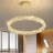 Modern Dimmable Led Crystal Ring Chandelier-687634341