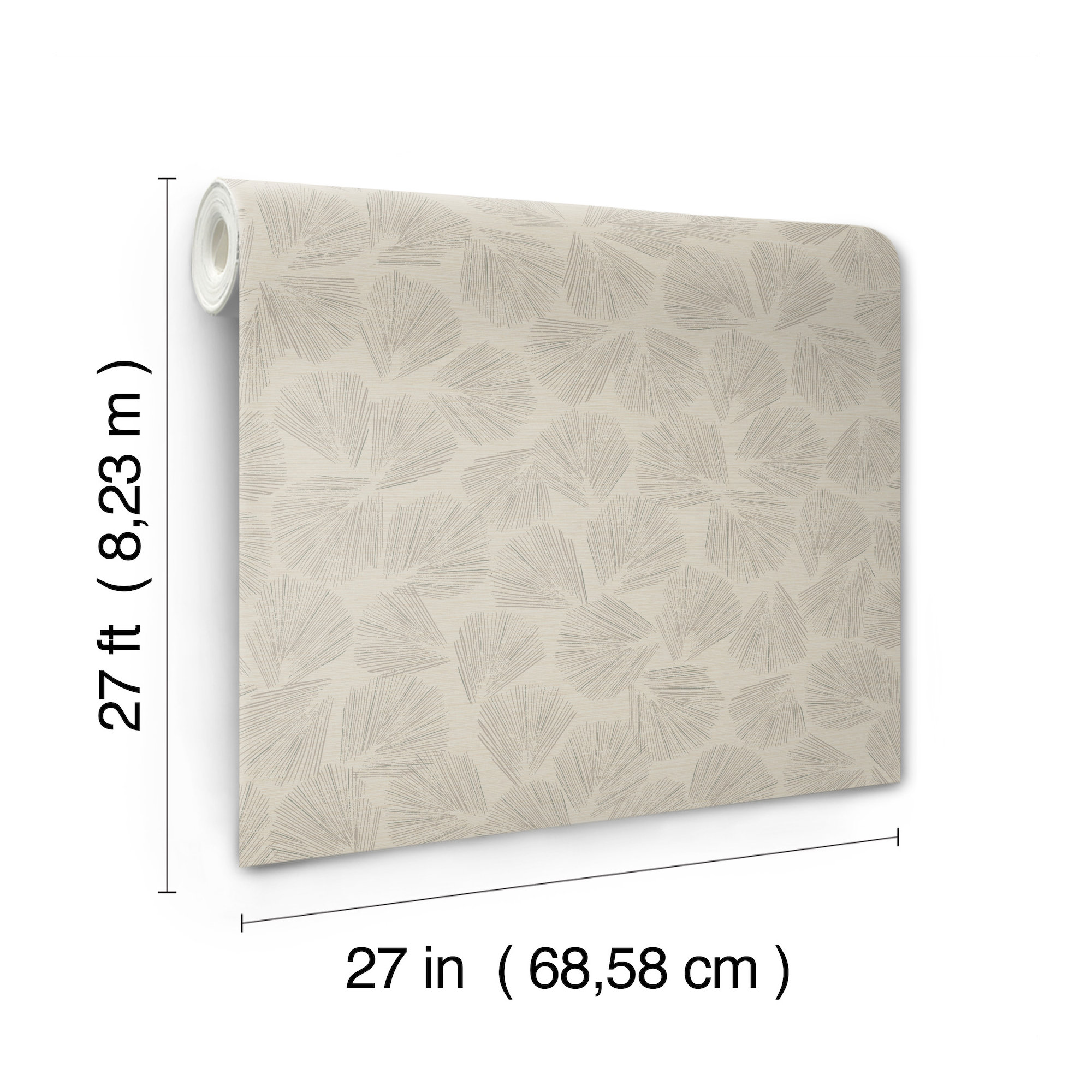Calliope Botanical Wallpaper, Brown