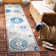 Tapis beige / bleu Kellems
