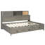 Lit de jour en bois gris avec 3 unités de rangement cachées, une planche souple et des options de chargement pour un compartiment de rangement bien rangé, une chambre de détente avec points forts-1596407373
