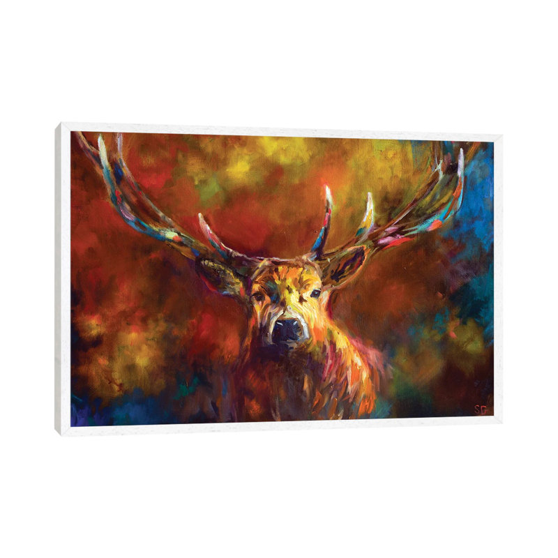 Benign Watchfulness by Sue Gardner - Painting on Canvas, White Framed, 101.6 cm H x 66.04 cm W