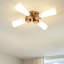 Kristy 4 Light Flush Mount Gold