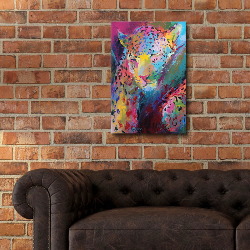 «Leopard 3» par Richard Wallich, H 24 po x l 16 po x P 0,2 po