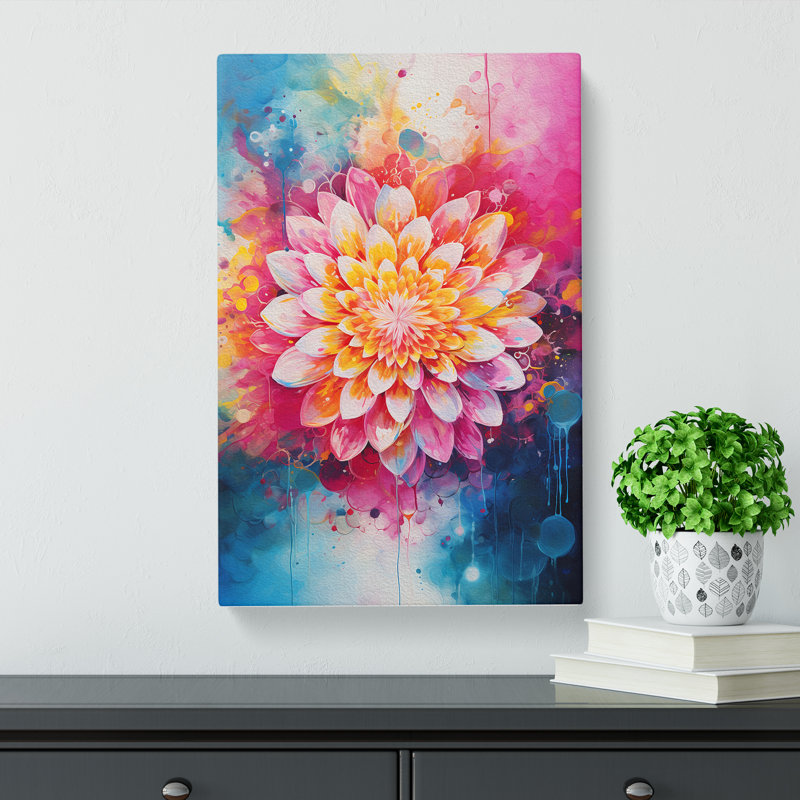 Mandala Gestural No.2 - Wrapped Canvas, 76cm H x 50cm W x 3cm D