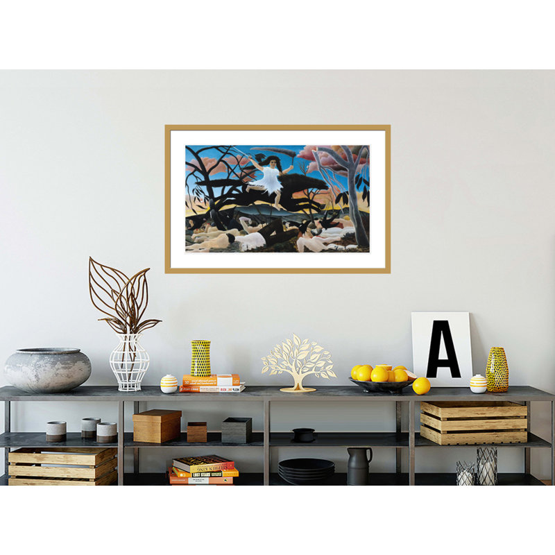 «War or the Ride of Discord» par Henri Rousseau, impression giclée sur cadre, H 27,27 po x l 41,5 po