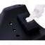 Corps en plastique PEHD ergonomique en plastique moulé par soufflage de 48 po avec appui-tête rembourré et deux plateaux à outils - Capacité de 440 lb - Noir