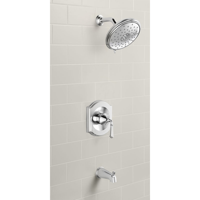 Robinet de baignoire et douche Portsmouth, Chrome poli