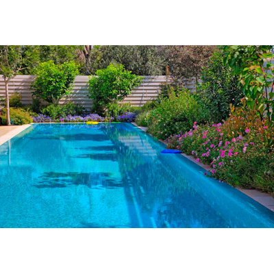 Swimming Pool With Flowers