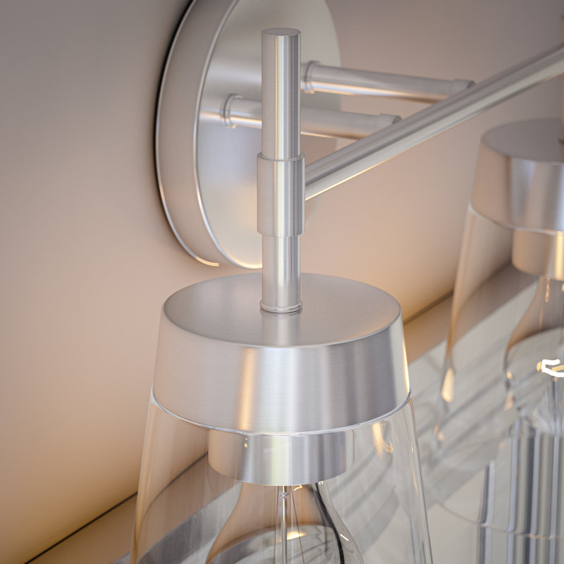 Delgado 2-Light Vanity Light - Brushed Steel, Brushed Steel
