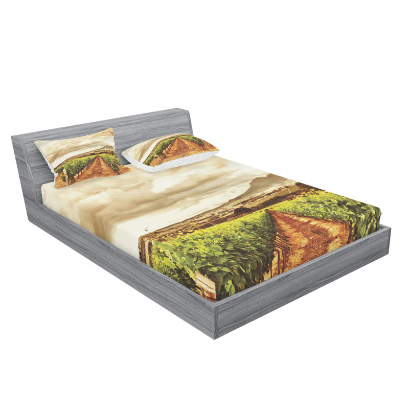 Microfiber Sheet Set, Full Sheet Set with Fitted Sheet