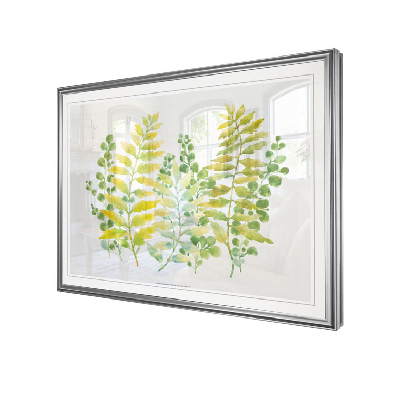 « mixed green », reproduction, H 20 po x l 24 po x P 1,5 po, Cadre argenté