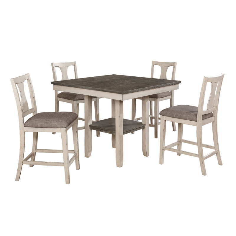 Salas 5-Piece Counter Height Dining Table Set