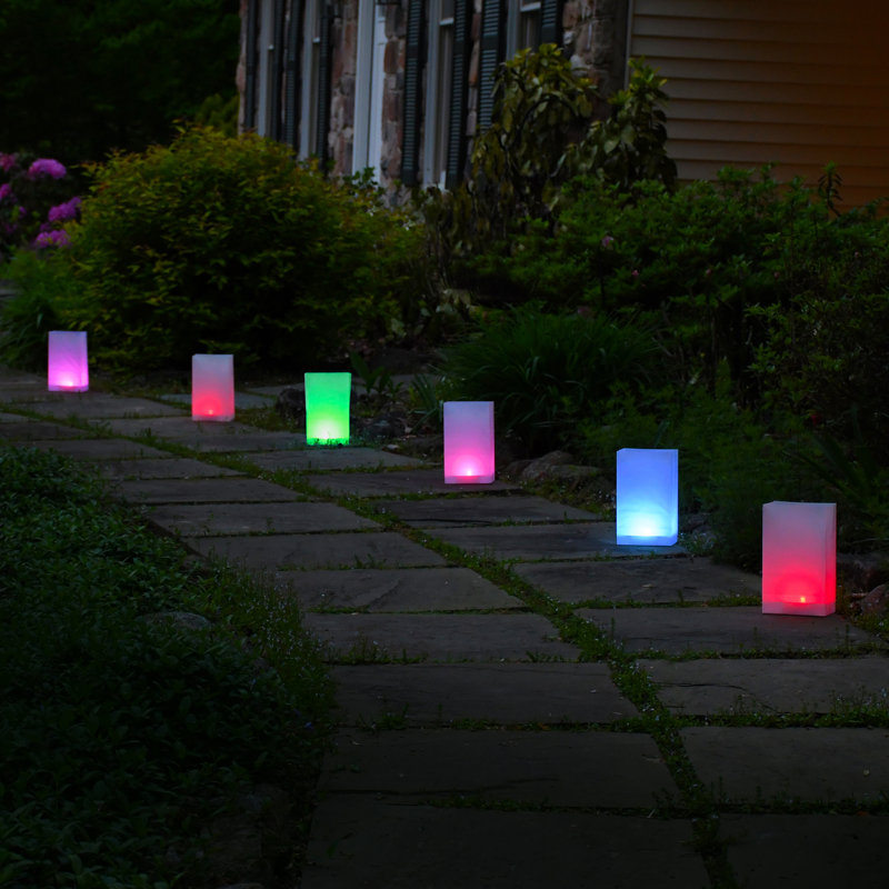 Ensemble de 6 luminaires à piles, changement de couleur - Ensemble de 6
