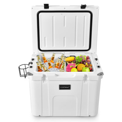 Costway 55 qt. Ice Chest White