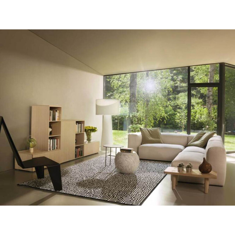 Bong End Table, White Carrara