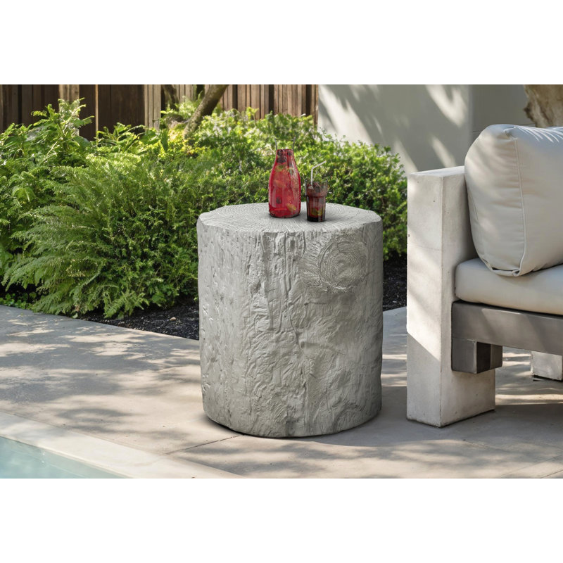 Table d'appoint d'extérieur moderne 25 "h, Gris
