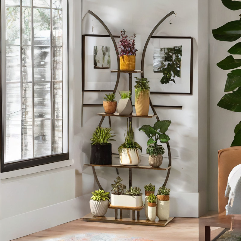 Lauderdale 5 Tier Vase Shaped Indoor Outdoor Plant Stand Organiser