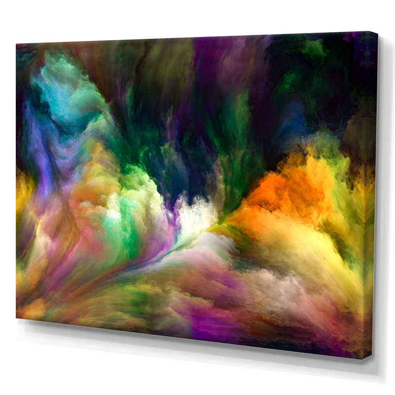 «Colorful Living II», reproduction sur toile tendue, H 16 po x l 32 po x P 1 po
