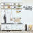 Hall Tree with Storage Bench, Coat Rack, Shelves, Cabinet & Drawers for Entryway, White