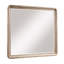 Miroir de commode Wily, cadre en placage de chêne brun naturel, 37 x 42