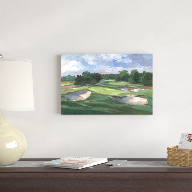 Étude de terrain de golf III par Ethan Harper - reproduction, H 12 po x l 18 po, Toile tendue, Sans cadre