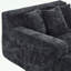 Chaise longue en chenille avec trois coussins et accoudoirs-905995506