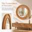 Miroir mural en bois massif à cadre rond 24 po-133696583-133696584