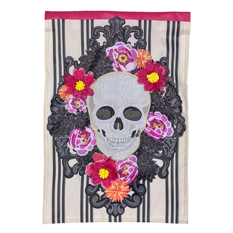 Drapeau de maison Happy Skull