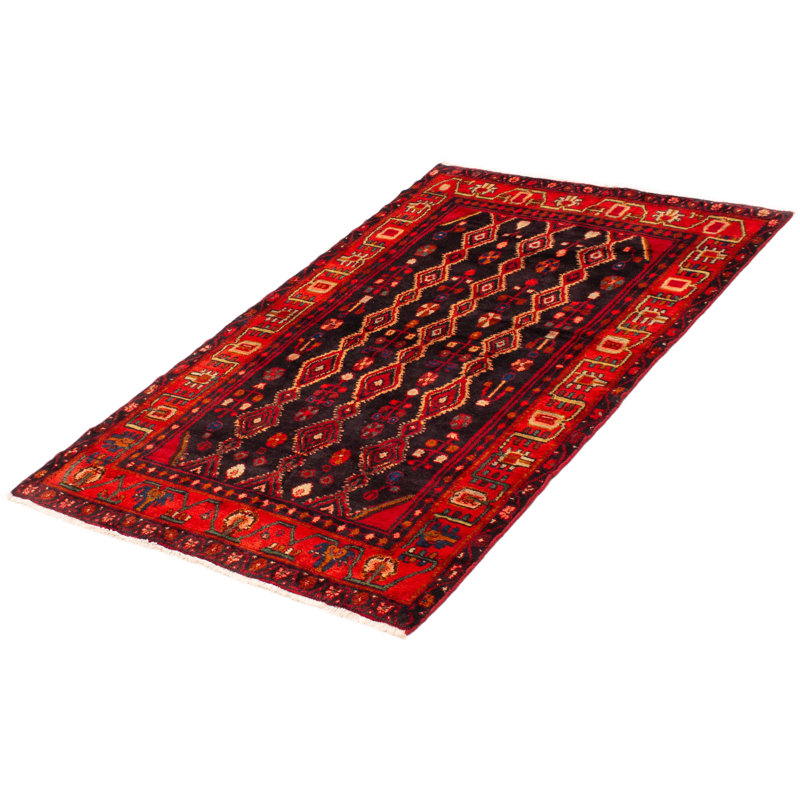 Tapis unique en laine 4 pi 7 po x 7 pi 1 po années 1990 Lennin
