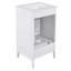 Meuble-lavabo de 20,3 po avec lavabo, tiroir fonctionnel, tablette de porte, porte à fermeture en douceur-678924090