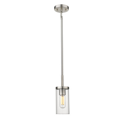 Luminaire suspendu cylindrique simple à 1 lumière Bertelli