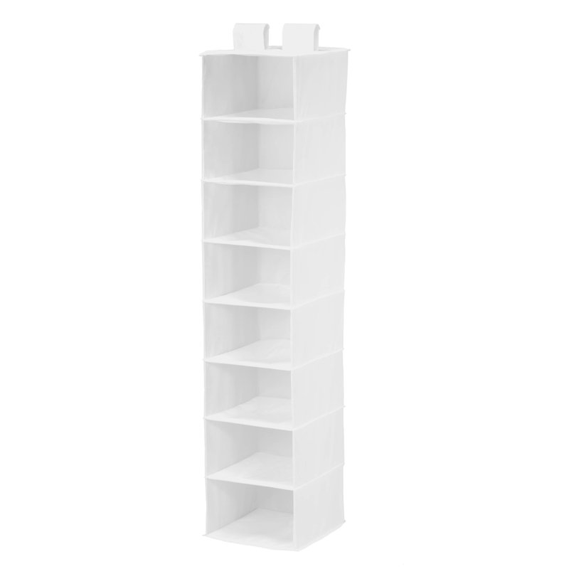 Nazihah Fabric Hanging Organizer, White