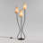 White + Black Fabric + Iron Free form Floor Lamps-1785782280