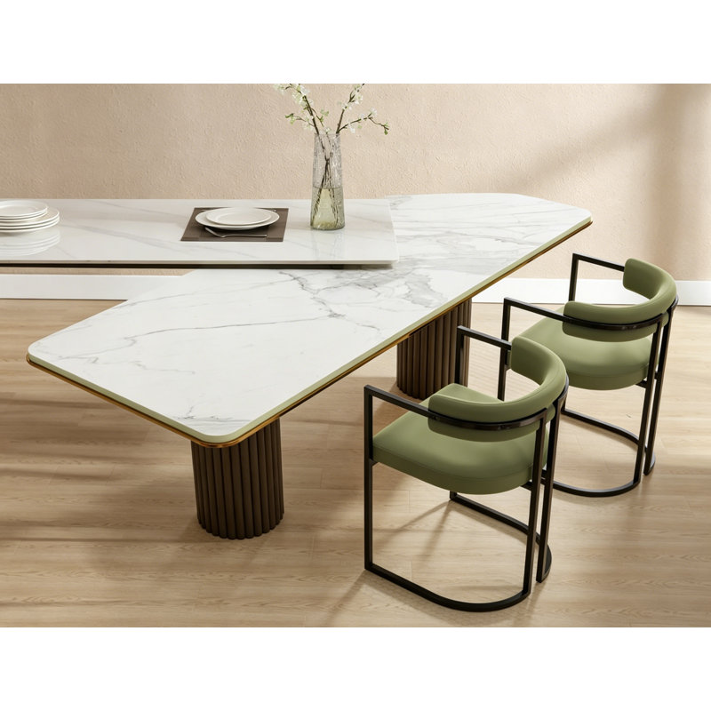 Upholstered Dining Chair, Green