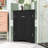Freestanding Wooden Corner Bathroom Storage Cabinet with Door and Adjustable Shelves-1746948151