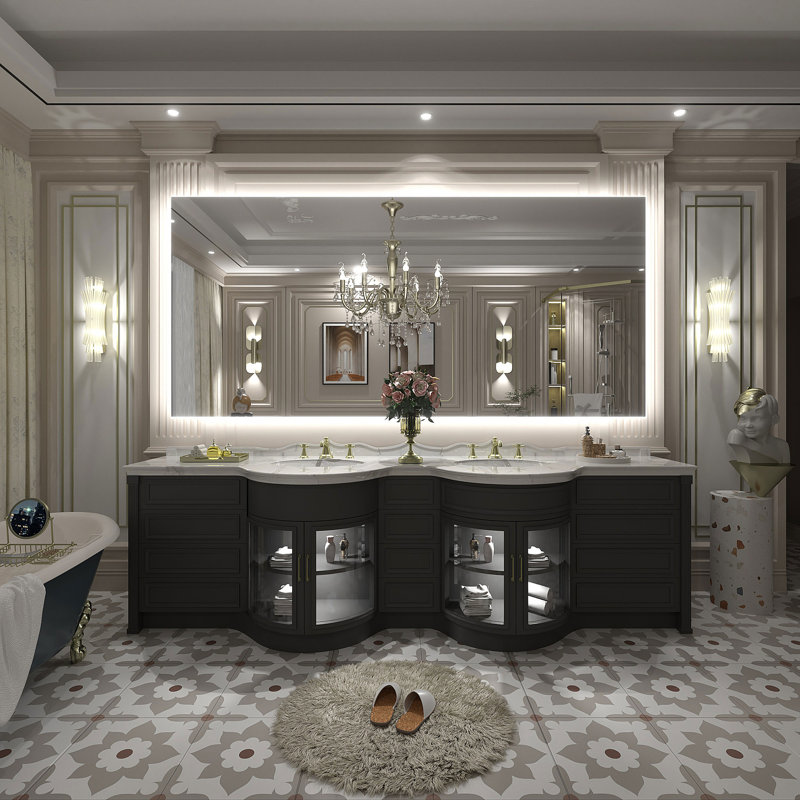 Miroir de salle de bain , 77 po x 36 po