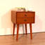 Table de chevet avec 2 tiroirs, petite table d'appoint avec rangement, Seadrifte