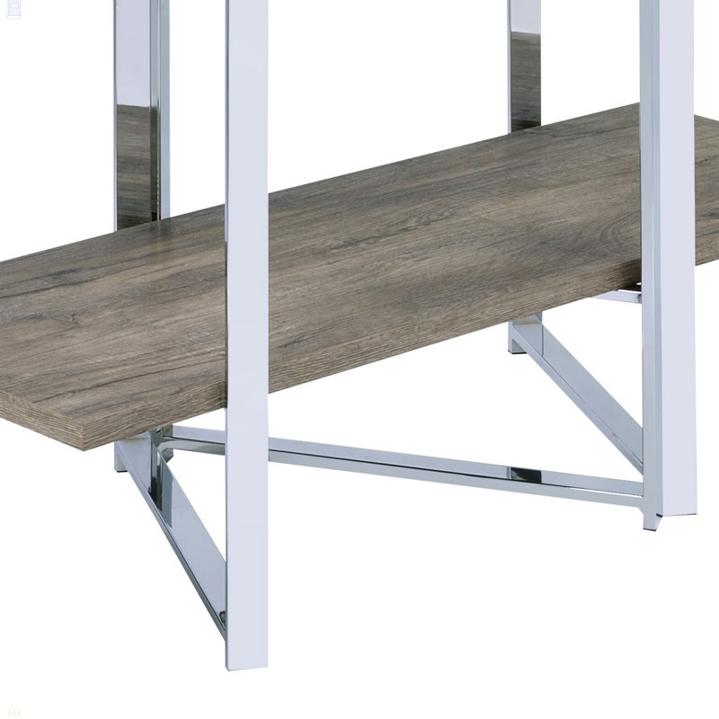 Libby Chrome Finish Bookshelf