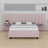 Upholstered Platform Bed With Big Headboard-557304104-557304105