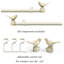 Tringle à rideaux simple réglable 1 po-73484721-73484726