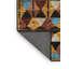 Tapis abstrait brun / jaune / bleu-2007214109