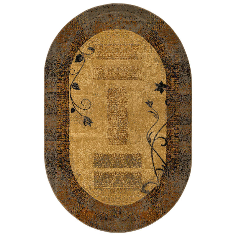 Arabica Indoor Rug, Oval 5'3" x 8'