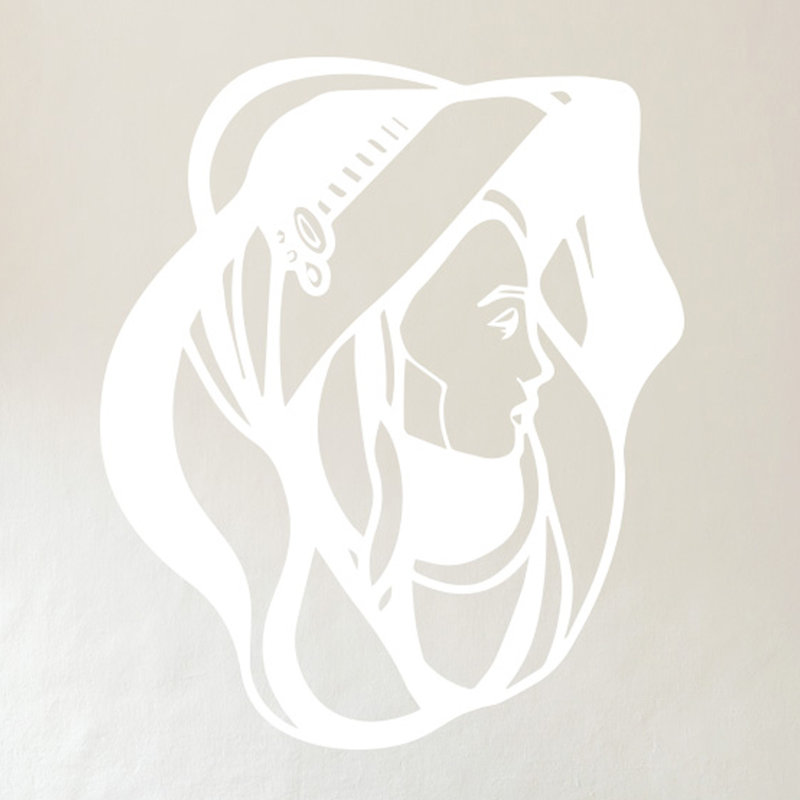 Wall Decal, White, Medium