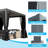 20 ft. x 12 ft. Aluminum Pergola with Adjustable Roof, Curtains & Netting-104881648