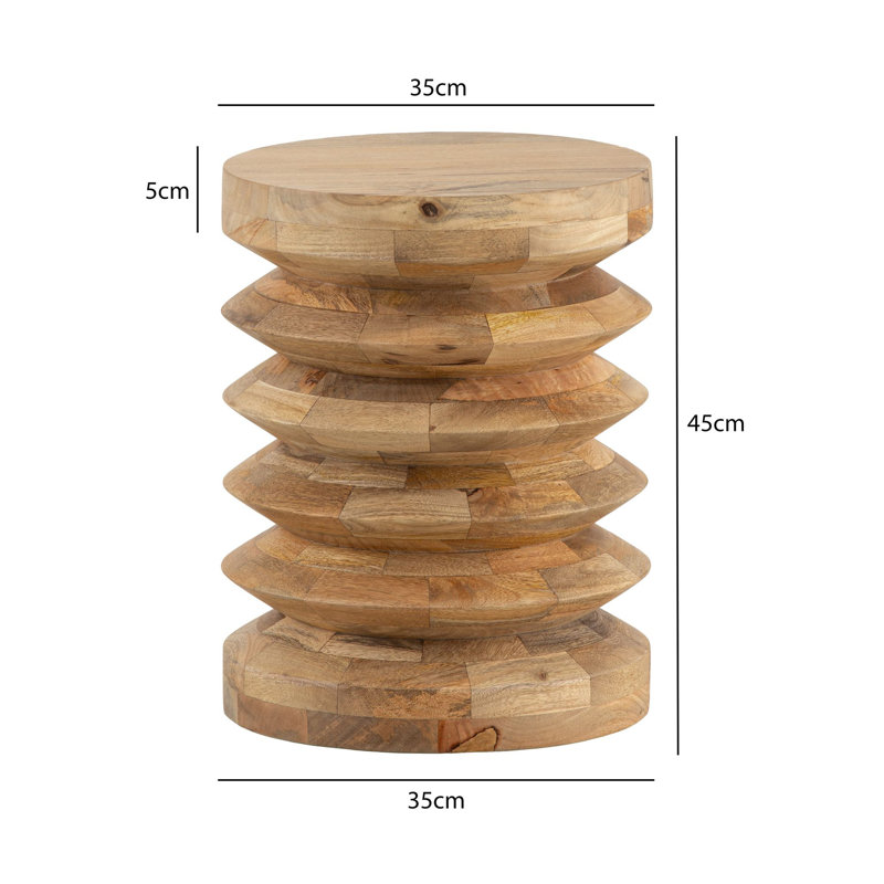 Solid Wood End Table