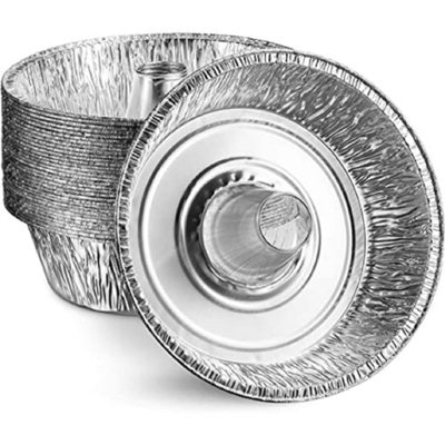 Disposable Aluminum 10" Angle Tube Foil Pan