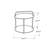 Azemar Aluminium Side Table